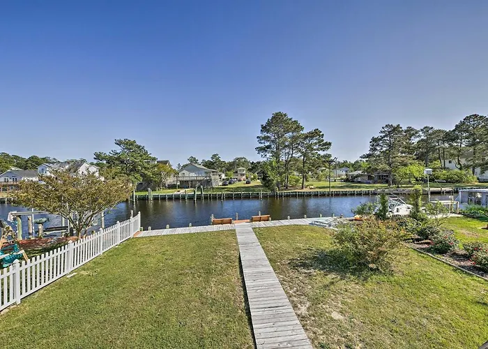 Private Boat Dock: Fun Obx Family Getaway W/ Deck